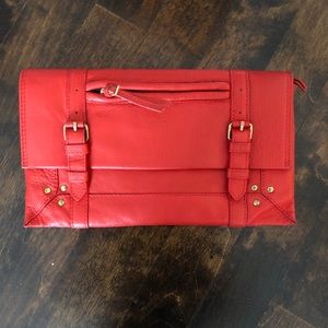 Jérôme Dreyfuss clutch in red